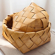 Load image into Gallery viewer, Practical Wooden Braided Storage Basket
