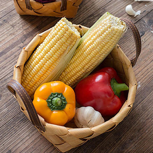 Practical Wooden Braided Storage Basket