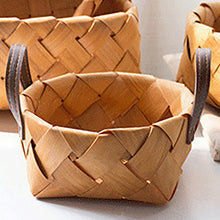 Load image into Gallery viewer, Practical Wooden Braided Storage Basket
